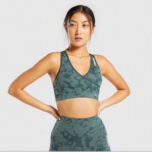 Gymshark Adapt Camo Seamless Leggings and Bra Set